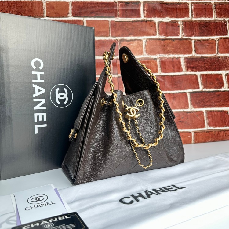 CHNL 25 HANDBAG CAVİAR ACİ KAHVE